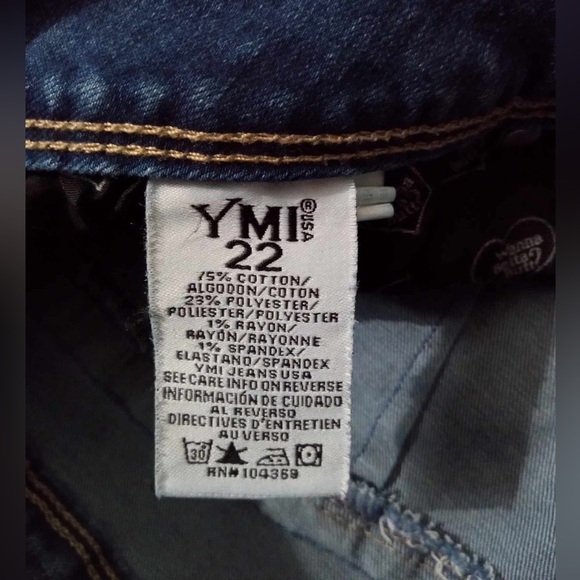 YMI Ankle Denim Jean Sz 22 - Picture 3 of 4